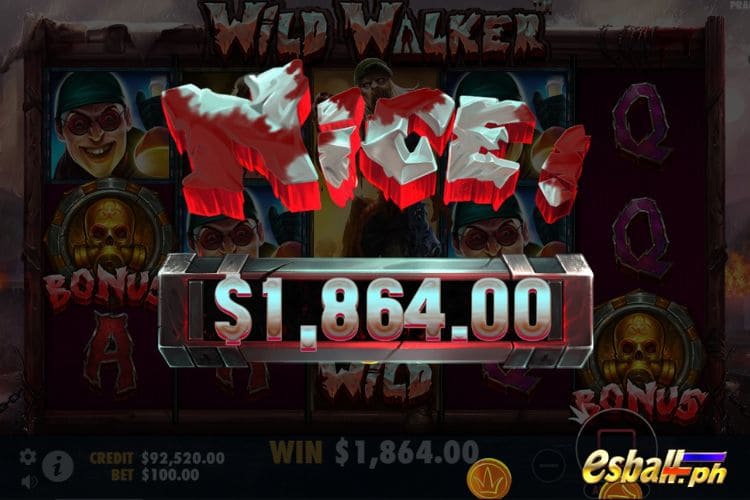 Bet 100 pesos and win 1,864 pesos on Wild Walker Big Win. Bet 100 pesos and win 1,864 pesos on Wild Walker Big Win.