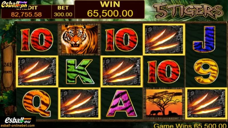 PS 5 Tigers Slot Game 5 PS 5 Tigers Slot Game 5