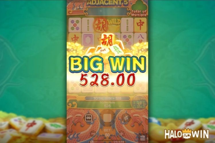 Bet 50 pesos and win 528 pesos on Mahjong 3+ Big Win. Bet 50 pesos and win 528 pesos on Mahjong 3+ Big Win.