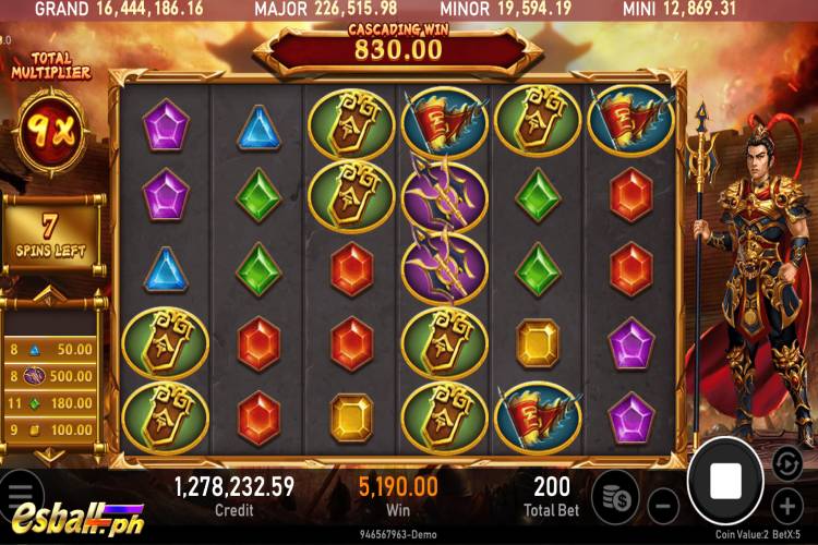RSG Legend of Lu Bu Slot Features RSG Legend of Lu Bu Slot Features