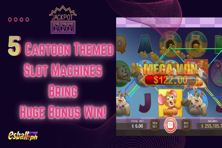 5 Cartoon Themed Slot Machines Bring Huge Bonus Win! 5 Cartoon Themed Slot Machines Bring Huge Bonus Win!