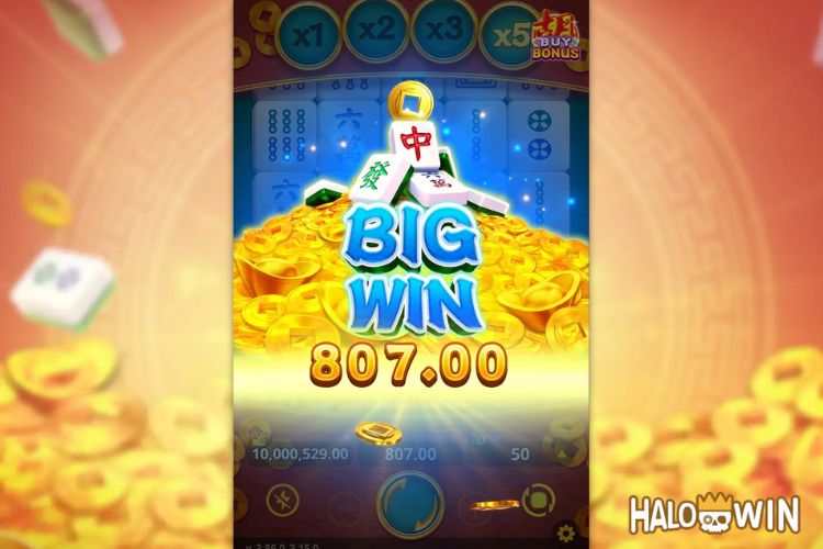 Bet 50 pesos and win 807 pesos on Golden Mahjong Big Win. Bet 50 pesos and win 807 pesos on Golden Mahjong Big Win.