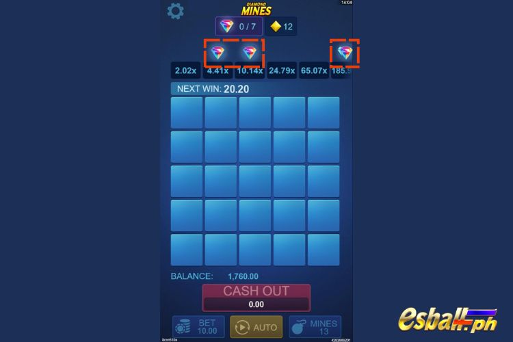Diamond Mines Features: Multiplier Diamond Mines Features: Multiplier