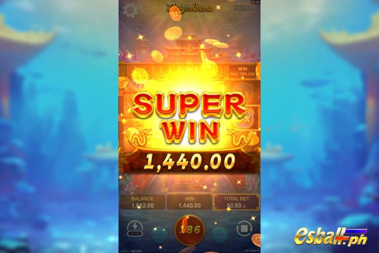 Bet 60 pesos and win 1,440 pesos on Dragon Gems Big Win. Bet 60 pesos and win 1,440 pesos on Dragon Gems Big Win.