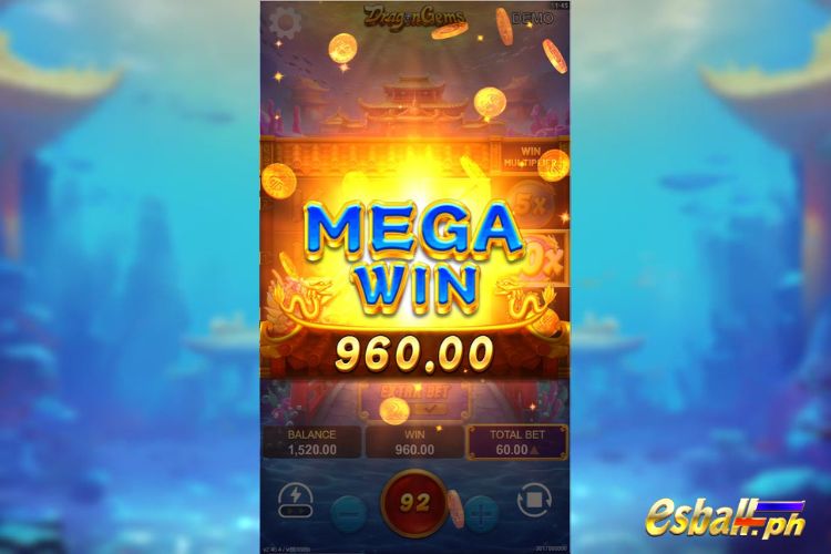 Bet 60 pesos and win 960 pesos on Dragon Gems Big Win. Bet 60 pesos and win 960 pesos on Dragon Gems Big Win.