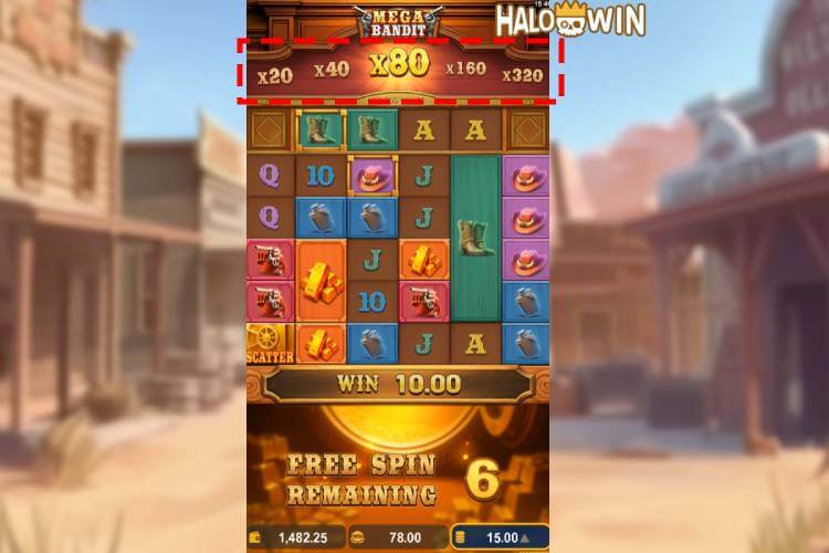 Mega Bandit Slot Free Spins: Multiplier