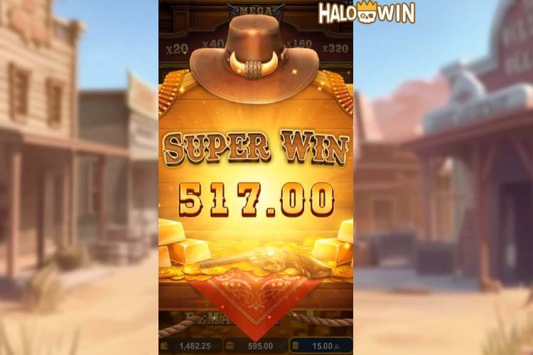Grabbed ₱517 Super Win from YB Mega Bandit free spins